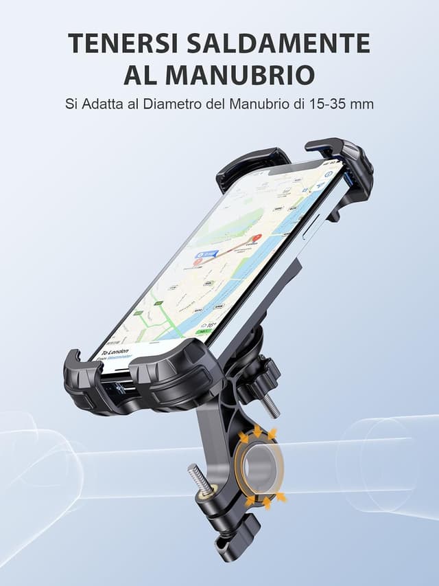 Thumbnail 4 de CIRYCASE Porta Cellulare supporto telefono bici 6,8"