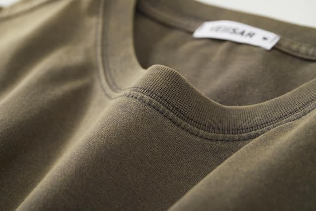 Detalle de Herren Dick T-Shirt aus 100% Baumwolle (Heavyweight 250 g/m²) – stone washed, regular fit, kurzarm basic