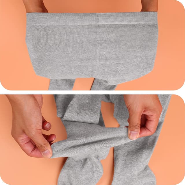 Detalle de L&K-II Lot de 3 collants bébé tricotés multicolores 2766