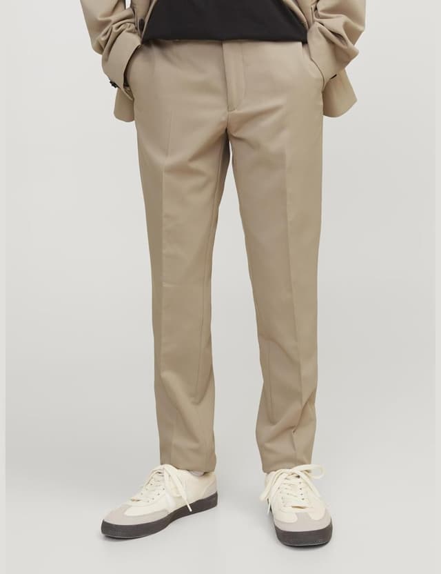 Detalle 2 de JACK & JONES Junior pantaloni da abito JPRSOLAR Tailored, slim fit molto aderente