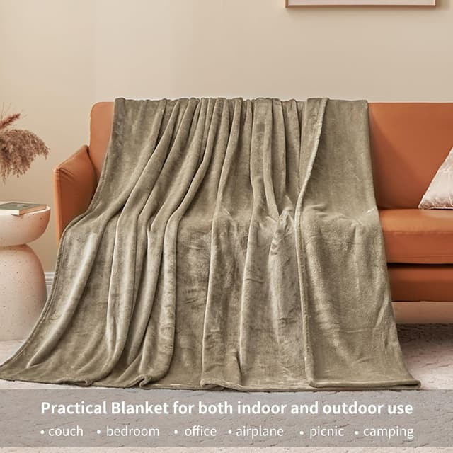 Detalle de Aisbo Kuscheldecke 150x200 cm Camel