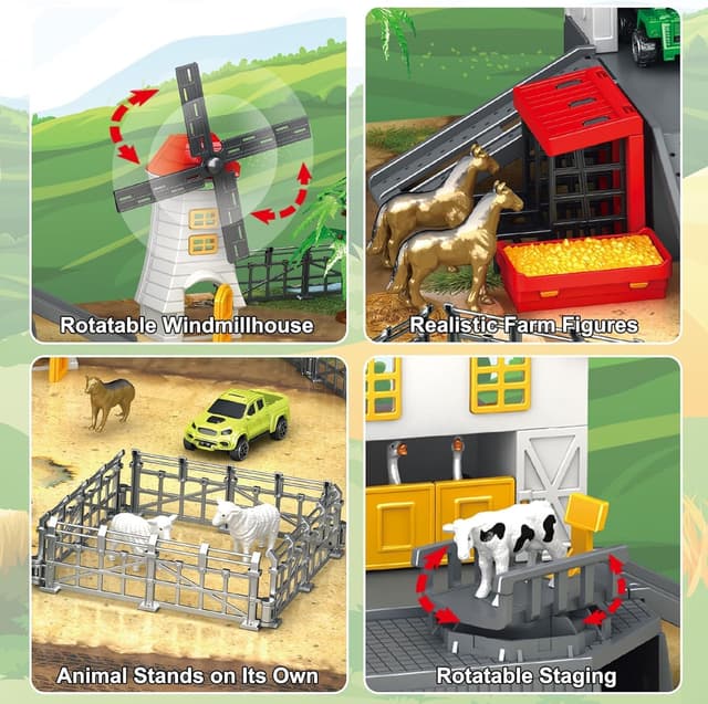 Thumbnail 4 de Frontoytall Farm Toy Set 49-piece playset