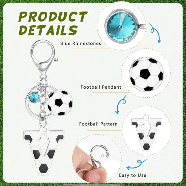 Detalle de MWOOT Football Alphabet Keychain