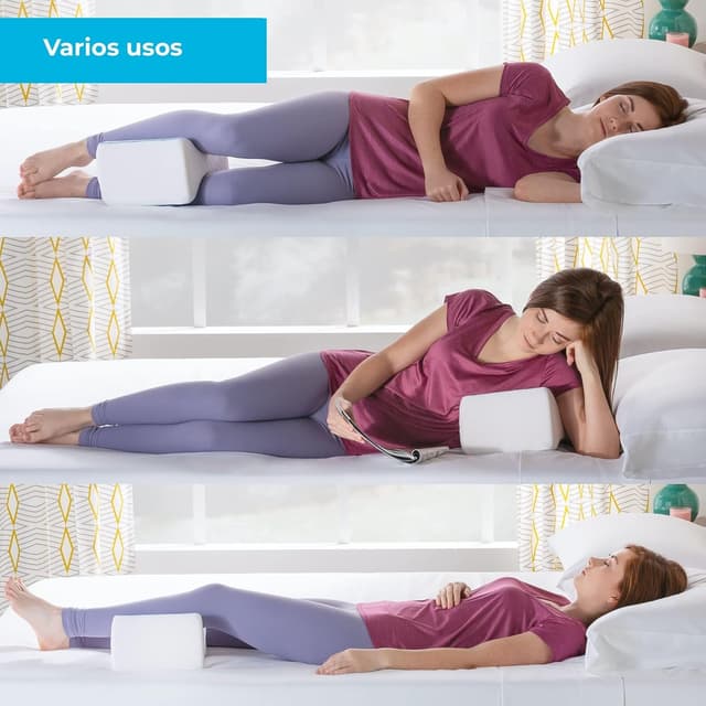 Thumbnail 3 de Linenspa Cojín lumbar ergonómico espuma viscoelástica, blanco