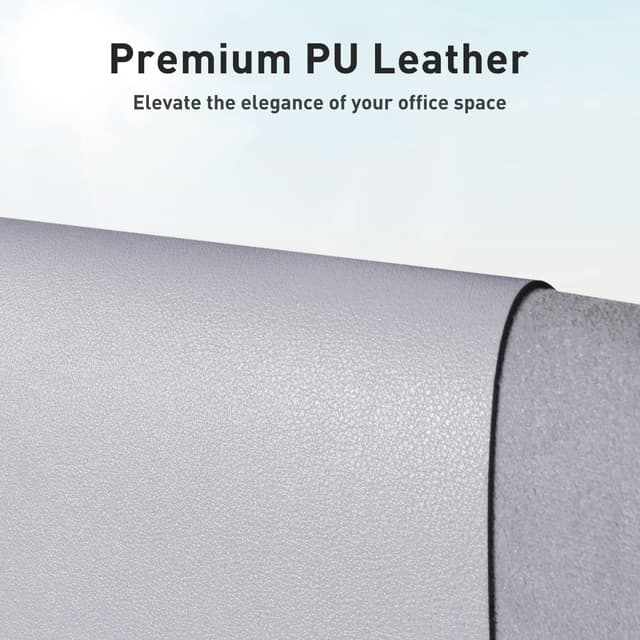Detalle 2 de Aothia Large 23.6×13.7 in Synthetic Leather Desk Pad 🖥