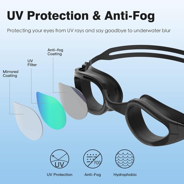 Thumbnail 1 de Tuocal Schwimmbrille Anti Beschlag mit UV Schutz