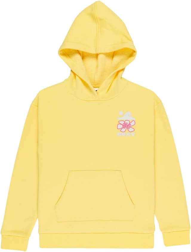 Detalle de Roxy Mädchen Surf Feeling Hoodie (Brushed Pullover) – bequemer Surf-Style für Alltag & Freizeit
