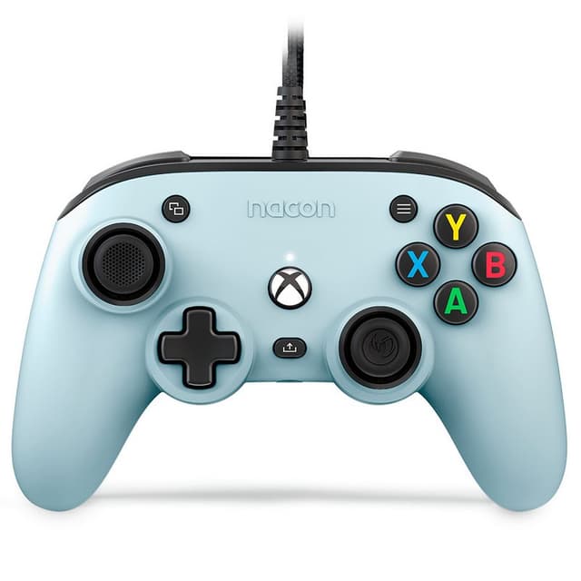 Detalle de Nacon Pro Compact Controller Mando con cable azul pastel para PC/Xbox