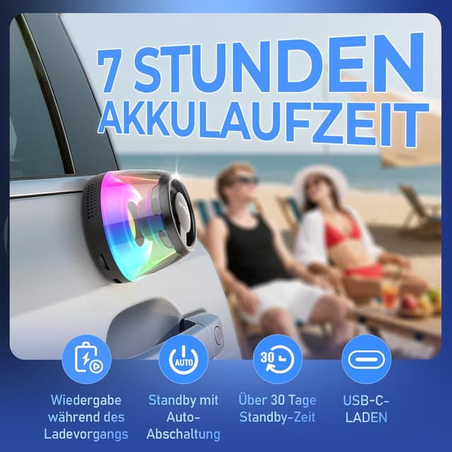 Thumbnail 5 de heetipuk Magnetischer Bluetooth Lautsprecher 5W