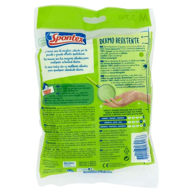 Thumbnail 2 de Spontex Guante Dermoresistente Talla M 🧤 Antialérgico y Duradero