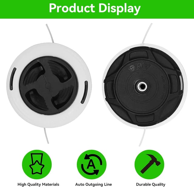Detalle 2 de LZEXIN Trimmer Head for Stihl Autocut C26-2 compatible models (2-pack) – bump feed strimmer spool