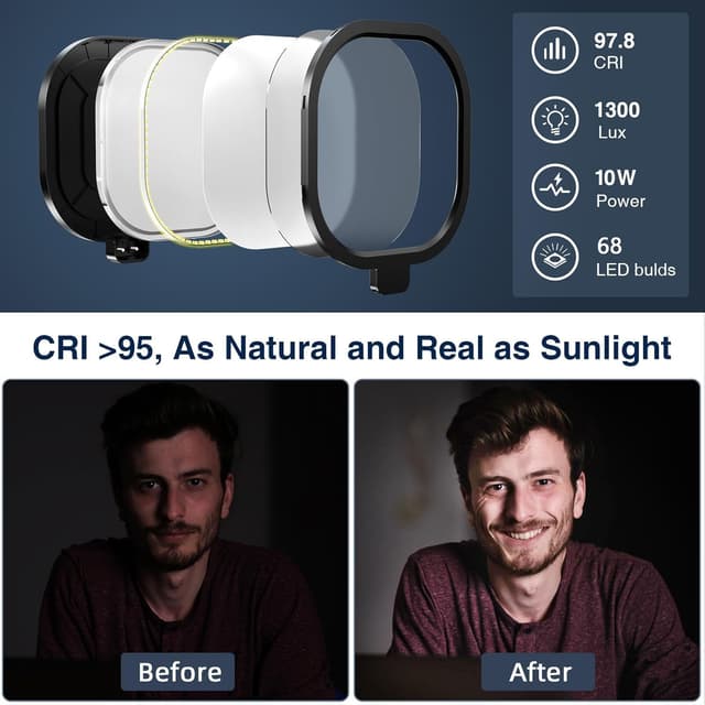 Thumbnail 1 de LitONES Desktop Video Conference Lights for Zoom Meetings