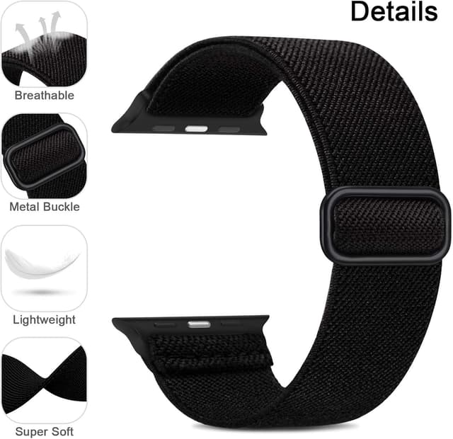 Thumbnail 4 de Higgs 6 Pack Stretchy Nylon Watch Straps 6-Pack