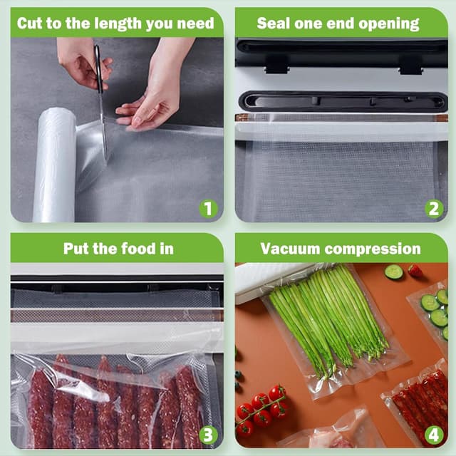 Detalle de Omtofo Vakuumierfolie 9 Rollen 190µm