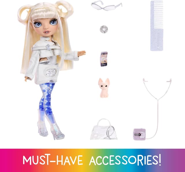 Detalle 2 de Rainbow High Whitney Sparkle & Shine Puppe 28 cm 🎀