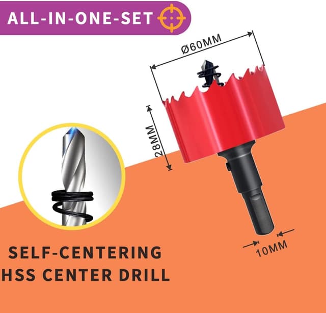 Thumbnail 5 de GARHWAL Bi-Metall-Lochsäge 60mm đź›