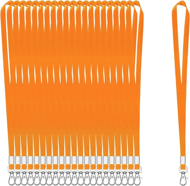 Detalle de Schlüsselband für Ausweise 100 Stück orange