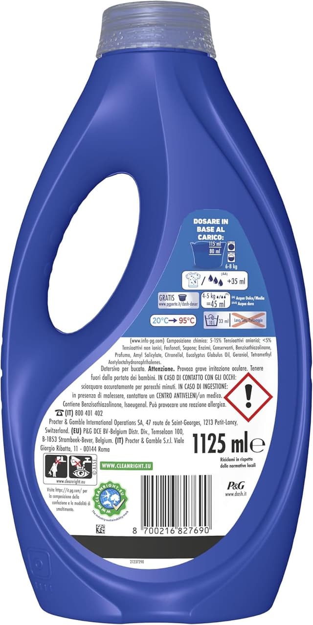 Thumbnail 5 de Dash Detersivo Liquido Lavatrice 100 lavaggi