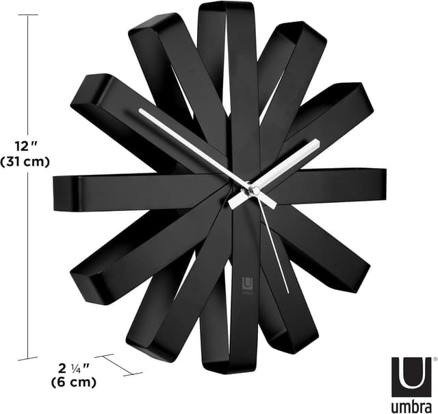 Thumbnail 2 de Umbra Ribbon Wall Clock 31 cm Wanduhr