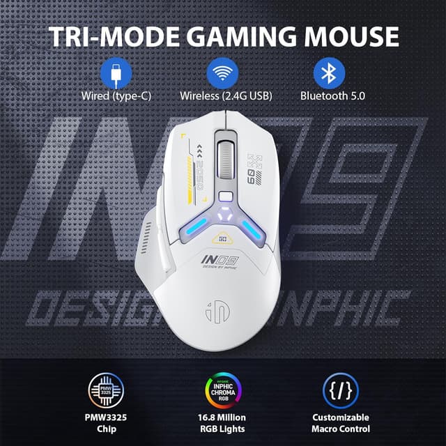 Thumbnail 1 de INPHIC NPHIC Mouse Gaming 10000 DPI 🖱