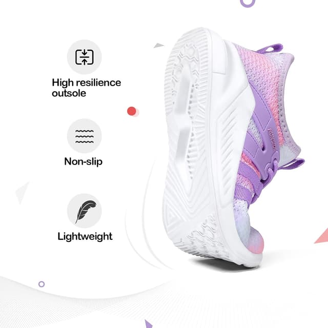 Detalle 2 de RUNSIDE Girls Tennis Shoes Lightweight Sneakers