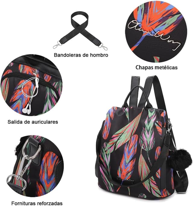 Thumbnail 5 de OLIVIA WONG Mochila antirrobo 12L