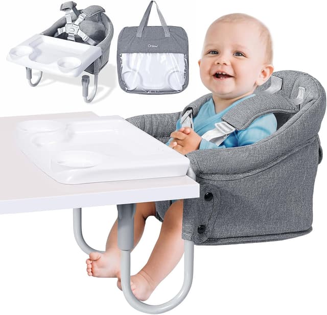 Detalle de Orzbow Asiento Mesa Bebé con Arnés 5 puntos