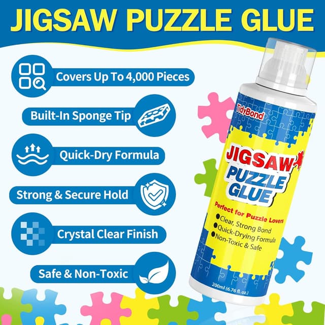 Detalle 2 de Jigsaw Puzzle Glue 200ml with sponge tip