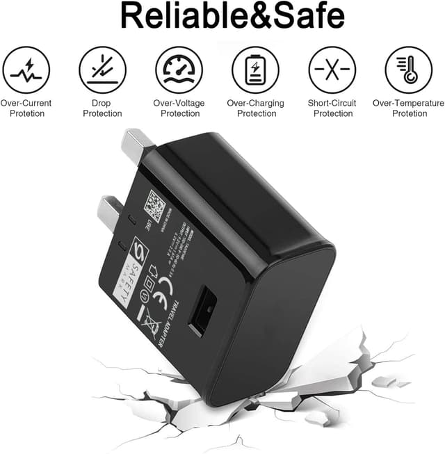 Detalle de BabbleCom 15W USB fast charger plug for Samsung