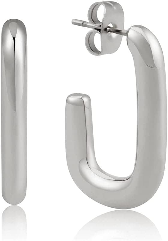 Imagen de Cerchi quadrati in acciaio placcati 18K 2 cm en OfertitasTOP