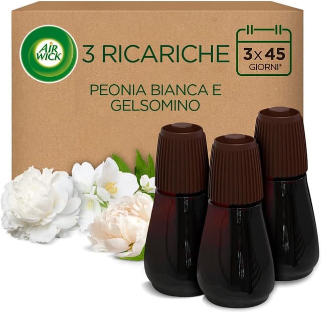 Detalle de Air Wick Ricariche Peonia Gelsomino 3 pezzi