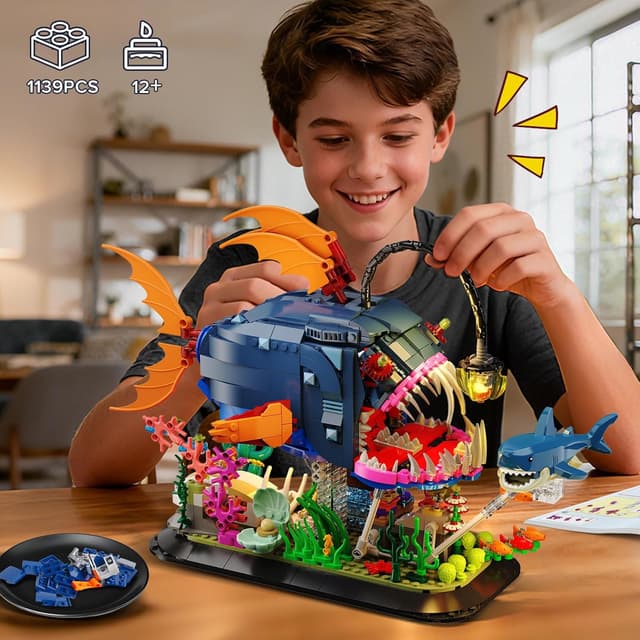 Thumbnail 5 de INSOON Mechanical Angler Fish 1139 pcs 🧩