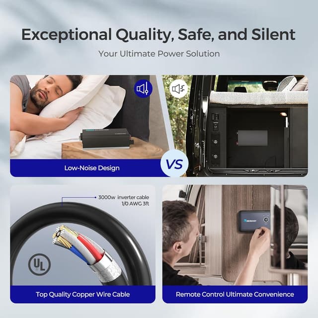 Thumbnail 4 de Renogy Inverter PUH 3000W Pure Sine Wave 🔌