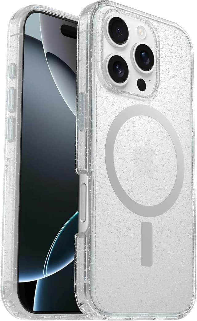 Detalle de Otterbox Coque Symmetry Series Clear MagSafe pour iPhone 16 Pro ⚙