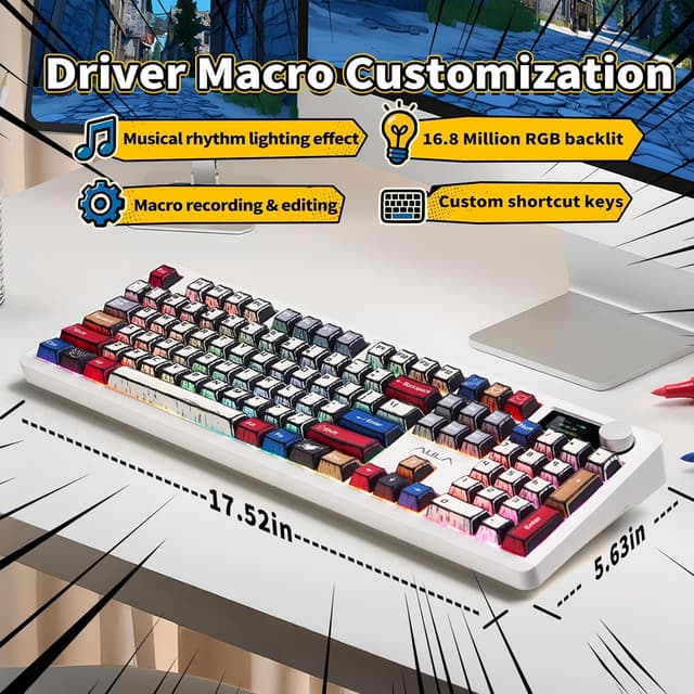 Thumbnail 6 de AULA F106 PRO Wireless Mechanical Keyboard 8000mAh ⌨