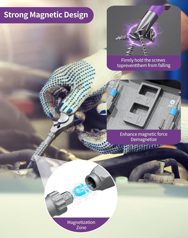 Thumbnail 4 de 66 in 1 Magnetic Screwdriver Set