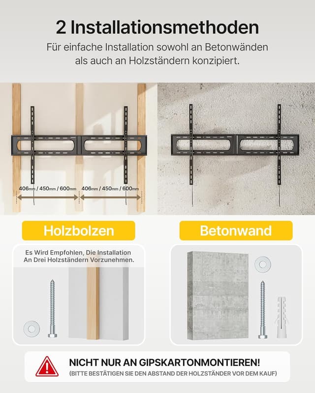 Detalle 1 de monTEK Heavy Duty TV Wandhalterung bis 136 kg