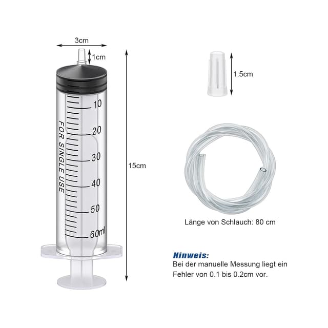 Detalle 2 de 60 ml Kunststoff Dosierspritzen, 5er-Set