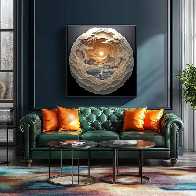 Detalle 2 de 3D Visual Art Puzzles for Adults 500-Piece Cave Dawn Jigsaw Puzzle