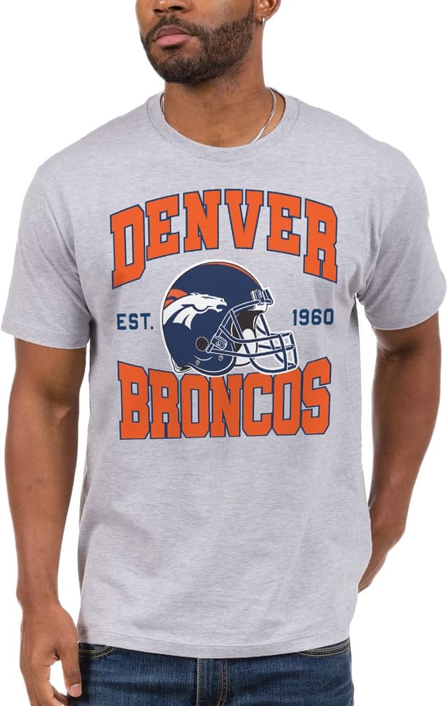 Detalle de Junk Food NFL Bold Logo T-Shirt (Denver Broncos fan tee)