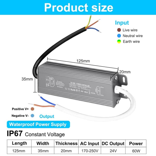 Thumbnail 1 de OFFCUP LED Driver 60W 24V Transformer