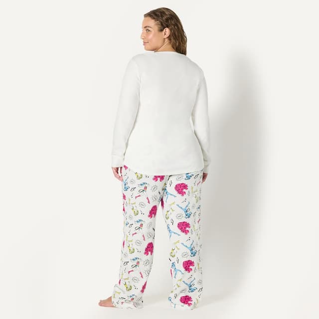 Thumbnail 6 de Amazon Essentials Damen Schlafanzug-Set aus Baumwollflanell mit Rundhals-T-Shirt (Schlaf-Sets)