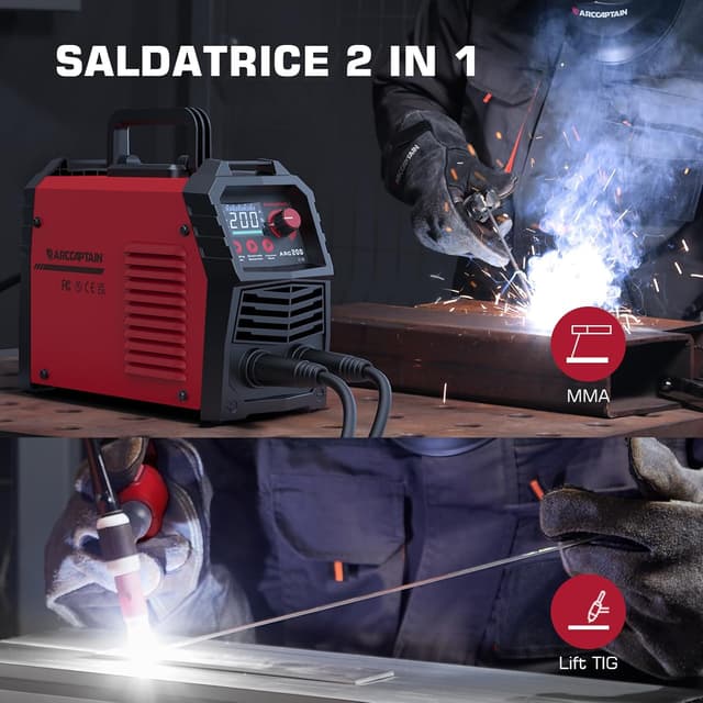 Thumbnail 5 de ARCCAPTAIN ARC 200A Saldatrice MMA 200 A
