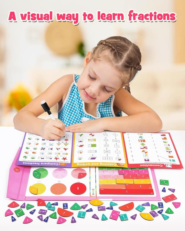 Detalle de D-FantiX magnetic fraction puzzle set