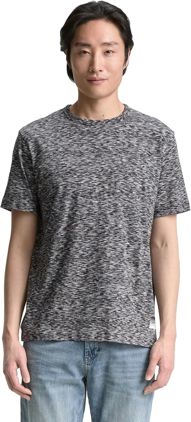 Detalle de TOM TAILOR 1045697 T-Shirt da uomo in jersey di cotone mélange