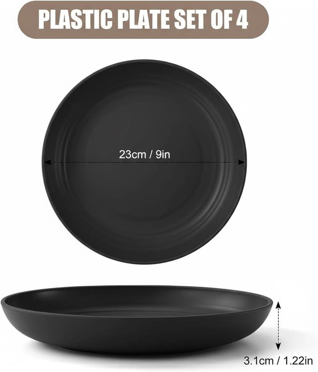 Thumbnail 1 de Odoland Set 4 piatti da campeggio 23 cm