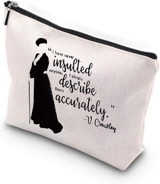 Imagen de V. Crawley Quote Zipper Pouch for Cosmetics en OfertitasTOP