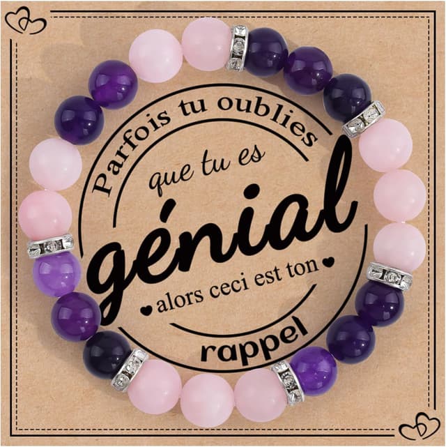 Detalle de VGWON bracelet pierre naturelle 17 cm