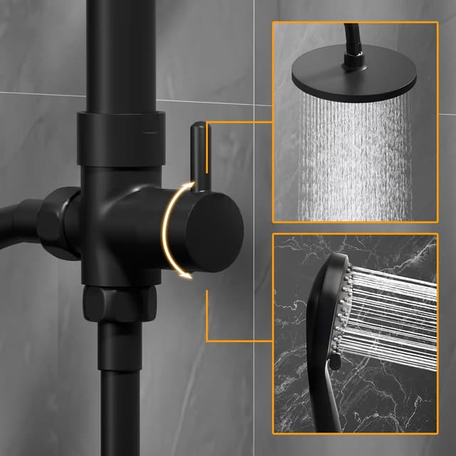 Thumbnail 2 de Görbach Columna Ducha Negra 92 cm