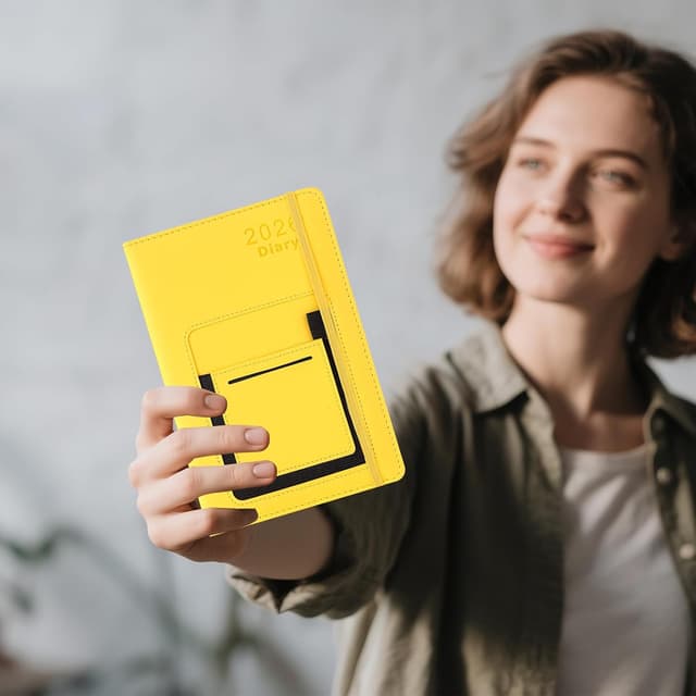 Detalle de Agenda académica A5 2026 página por día 21,5x14,5 cm